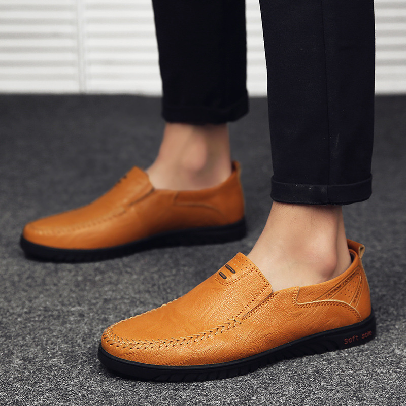 94615037 large leather shoes for men, leather soft soles