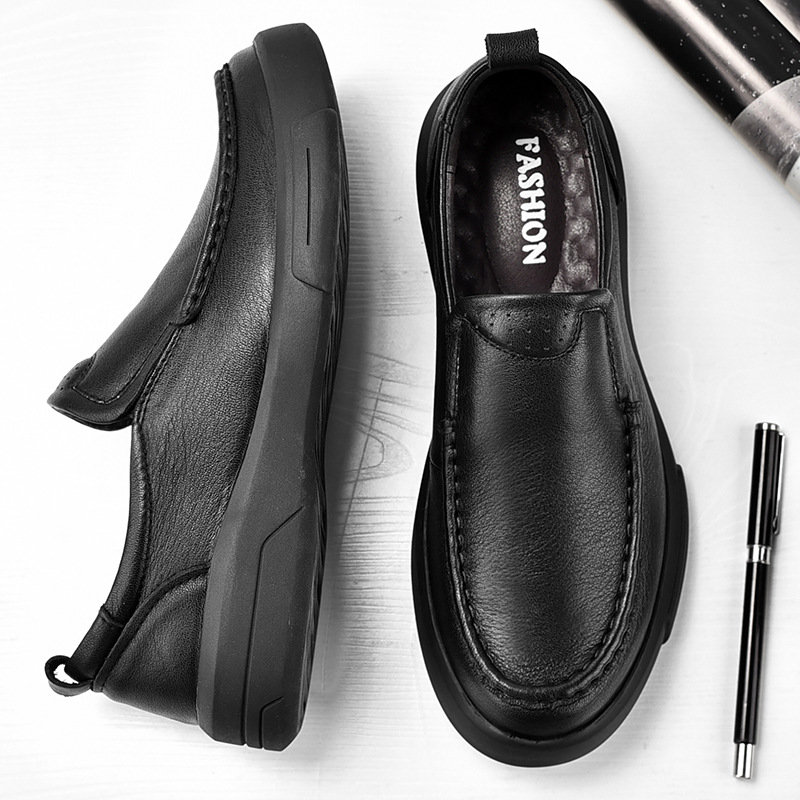 94615043 large leather shoes for men, leather soft soles